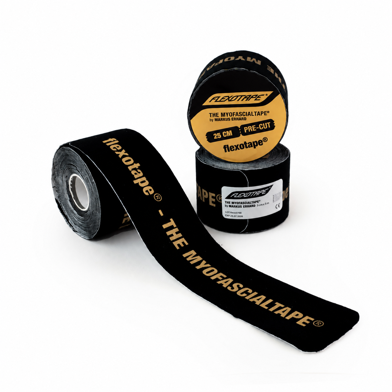 Art.-Nr. 1030-25 - 25cm - black - gold print 3 Rolls